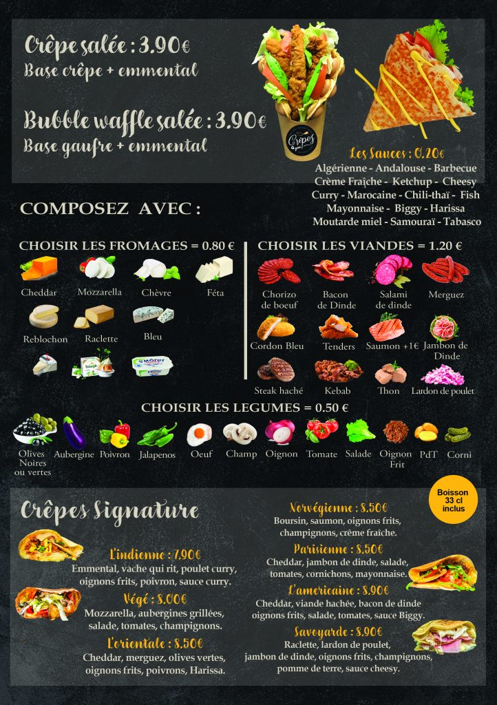 Carte et menus