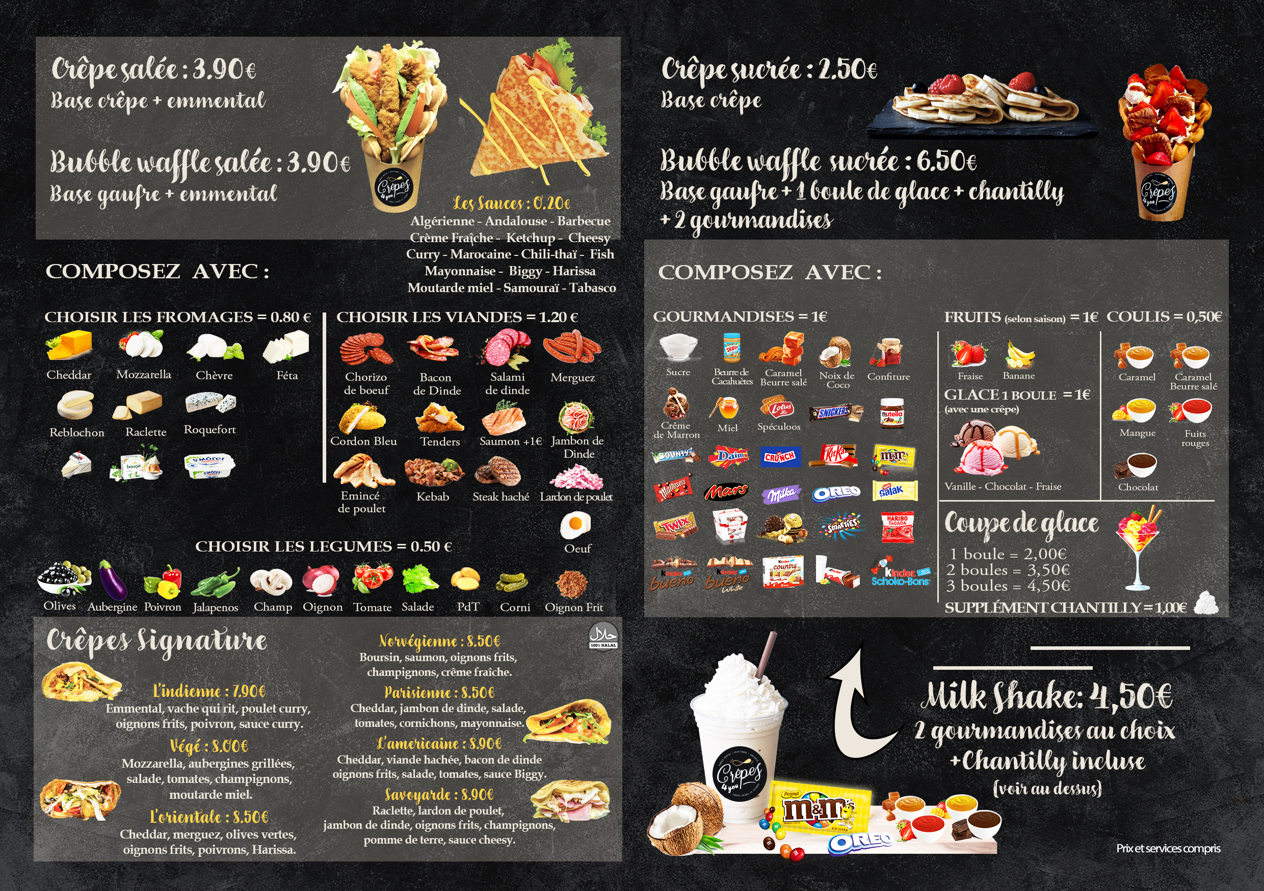 Carte et menus